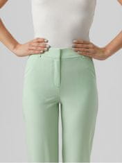 Vero Moda Dámské kalhoty VMZELDA Straight Fit 10261257 Mist Green (Velikost 34/32)