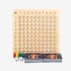Cool Mango Dřevěná tabulka pro učení násobení, matematická dětská hra - Montessori