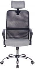 Mercury kancelářská židle PREZMA BLACK GREY černá/ šedá