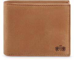 ZAGATTO Pánská horizontální peněženka z přírodní kůže, hnědá elegantní peněženka s RFID, spousta kapes a přihrádek, kapsa na bankovky, kapsa na karty, kapsa na mince, kapsa na doklady / ZG-N992-F10