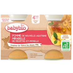 2xBABYBIO Mirabelky jablko 130 g