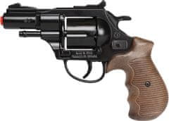 InnoVibe Kovový černý policejní revolver Gold Collection - 12 ran