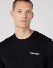 Wrangler Dvoubalení pánského trička WRANGLER W7BZFQE12 SIGN OFF TEE TRUE NAVY Velikost: S