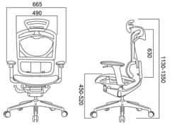 Kancelářské Ergonomické Počítačové Židle ZERO