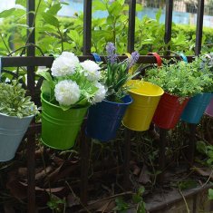 VELMAL Závěsný květináč na balkón - zelený