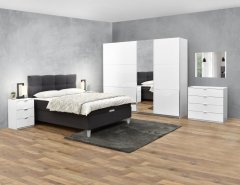 Matis Čalouněná postel KORLEONE C - šedá 160 × 200 cm