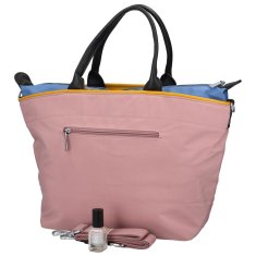 Coveri WORLD Lehká dámská pohodová taška do ruky Olympe, růžová