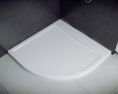 Besco BESCO AXIM ČTVRTKRUH akrylátová vanička, 90x90x4,5 cm, bílá, bez nožiček VANKAXIM90BBR55 - Besco