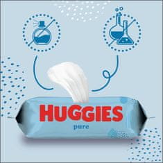 Huggies HUGGIES Single Pure Ubrousky vlhčené 56 ks