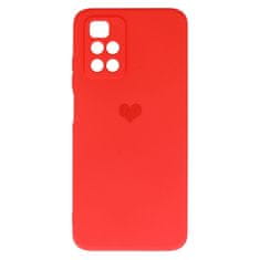 Vennus  Silikonové pouzdro se srdcem pro Xiaomi Redmi 10 design 1 červené