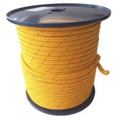 Enpro Lano pletené s jádrem PPV 10 mm, 16 pramenné s reflexní páskou, 100 m, žluté