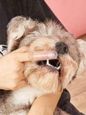 KN Silikonový kartáček na čištění zubů pro psy a kočky