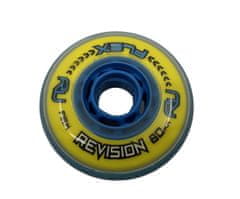 Revision Kolečka Flex Firm Indoor Blue/Yellow (1ks) (Tvrdost: 78A, Velikost koleček: 80mm)