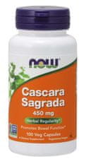 NOW Foods Cascara Sagrada (Řešetlák), 450 mg, 100 kapslí