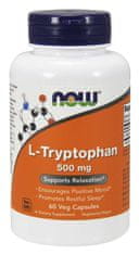 NOW Foods L-Tryptofan 500 mg, 60 rostlinných kapslí