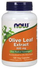 NOW Foods Extrakt z olivových listů, 500 mg x 120 rostlinných kapslí