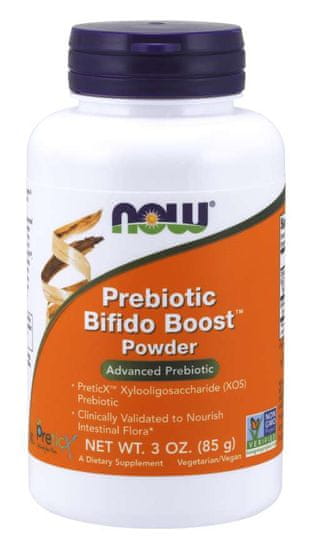 NOW Foods Prebiotic Bifido Boost Powder (Prebiotika, prášek), 85g