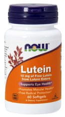 NOW Foods Lutein 10 mg (zdraví očí), 60 softgel kapslí