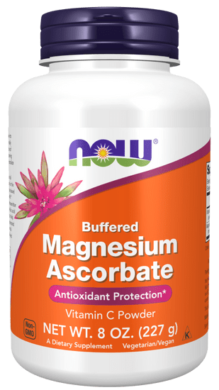 NOW Foods Magnesium Ascorbate Pure Buffered Powder (hořčík askorbát prášek), 227 g