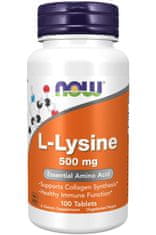 NOW Foods L-Lysine (L-lysin), 500 mg, 100 tablet