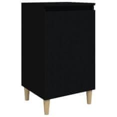 Vidaxl Noční stolek černý 40x35x70 cm kompozitní dřevo
