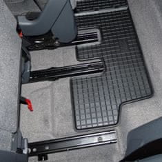Rigum Autokoberce gumové přesné s nízkým okrajem - Volkswagen T6.1 (Typ SG/SH) Transporter (2019-2023) třetí řada sedadel