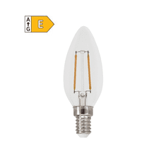 Diolamp  LED Filament Candle žárovka čirá C35 2W/230V/E14/4000K/260Lm/360°