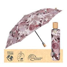 Perletti GREEN Dámský skládací deštník MAGNOLIA/růžová, 19135
