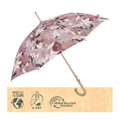 Perletti GREEN Dámský automatický deštník MAGNOLIA / růžová, 19134