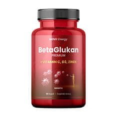 MOVit BetaGlukan 350 mg + Vitamin C, D3, Zinek Premium 60 kapslí