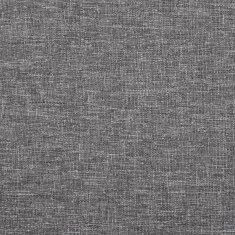Petromila Skládací kočárek pro psa šedý 100 x 49 x 96 cm lněná tkanina