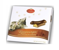 Carstens Lübecker marcipánové kočičí jazýčky v čokoládě 100g