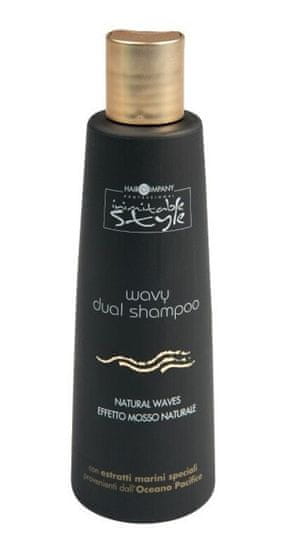 HAIR COMPANY Style Wavy dual shampoo 250ml šampon a maska v jednom na vlnité vlasy
