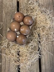 Dekorace velikonoční vejce 6 kusů na platu