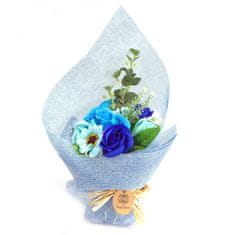 Stojací Mýdlová kytice Modrá