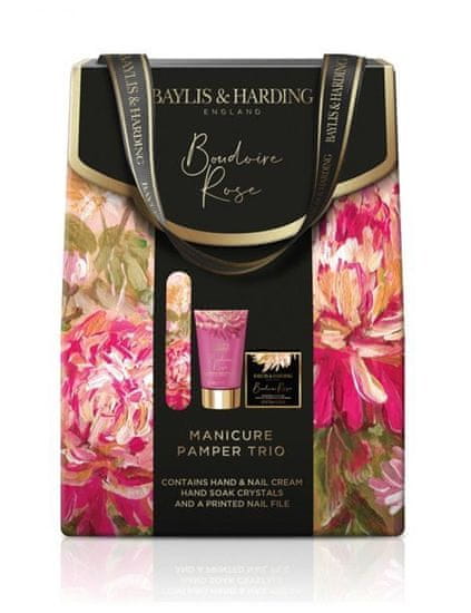 Baylis & Harding Boudoire rose Trio manikúrní set Tajemná růže