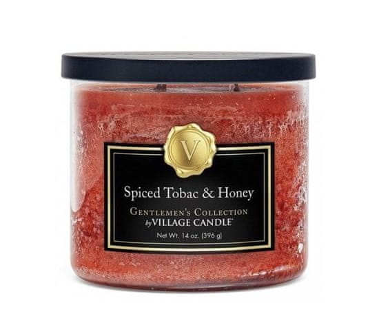 Village Candle Gentlemen´s collection Spiced Tobac & Honey 396g pánská svíčka s vůní kořeněného tabáku a medu