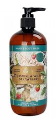 The English Soap Company tekutý gel na ruce a tělo Jasmine & wild strawberry 500ml