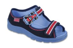 Befado chlapecké sandálky s patou MAX 969X128 modro-červené, F1 velikost 25