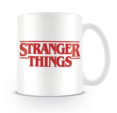 Grooters Hrnek Stranger Things - Logo, bílý