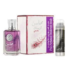 Mahasin Crystal Violet - EDP 100 ml + deodorant ve spreji Najdia 50 ml