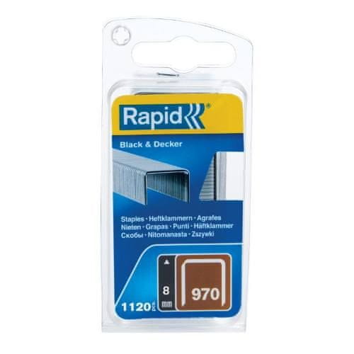 Rapid Spony Black&Decker, 970/8 mm, 1120 ks, blistr, RAPID