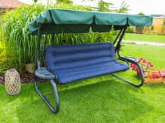 Hobbygarden POLŠTÁŘ na houpačku nebo zahradní lavici ANIA 180cm, silný polštář, sedák, barva tmavě modrá