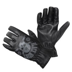 W-TEC Kožené moto rukavice Black Heart Skull Gloves (Velikost: XXL, Barva: černá)