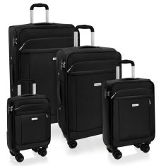 AVANCEA® Sada cestovních kufrů GP8170 černá 4W XS,S,M,L