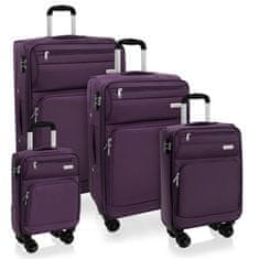 AVANCEA® Sada cestovních kufrů GP9196 fialová 4W XS,S,M,L
