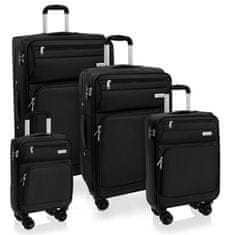 AVANCEA® Sada cestovních kufrů GP9196 černá 4W XS,S,M,L