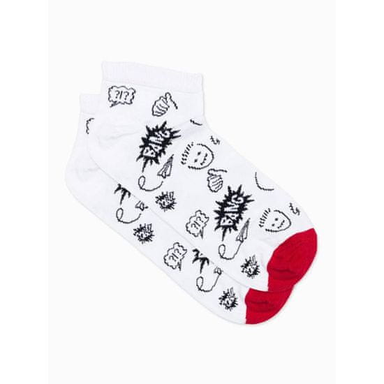 OMBRE Pánské ponožky LALA bílé MDN20615