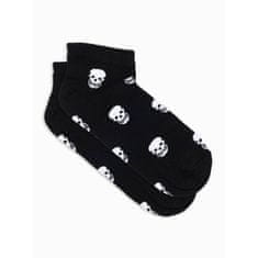 OMBRE Pánské ponožky U177 - černé/bílé MDN20609 43-46