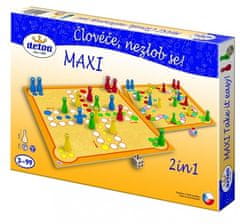 Detoa Člověče, nezlob se maxi 2v1 společenská hra v krabici 33,5x23x3,5cm